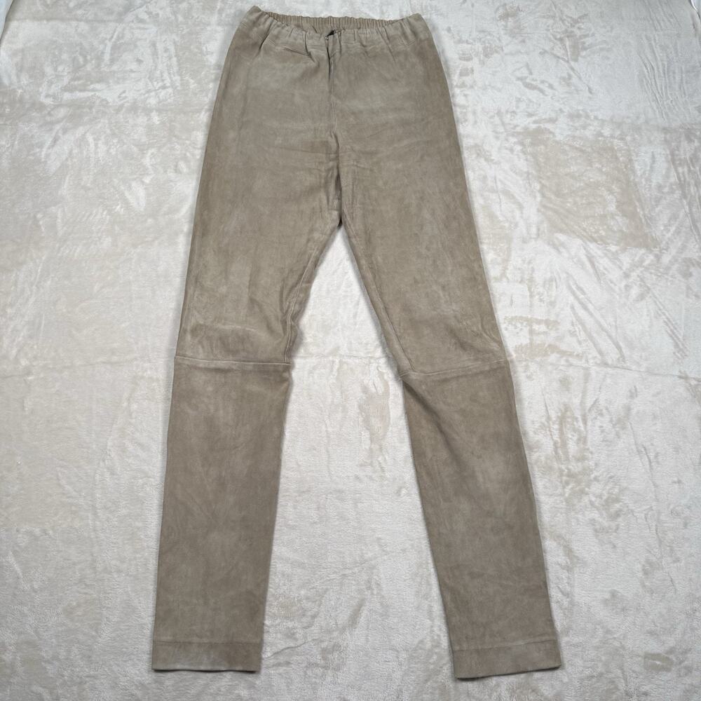The Row Taupe Wide Leg Pants